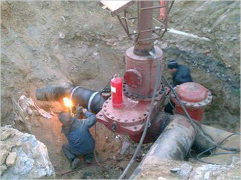 Tsingdao Natural gas pipeline plugging